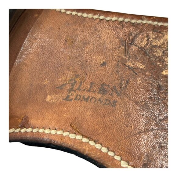 Allen Edmonds Mens 8.5D Ostendo Belfast Slip Ons‎ Black  Shoes Black Leather - Picture 5 of 11